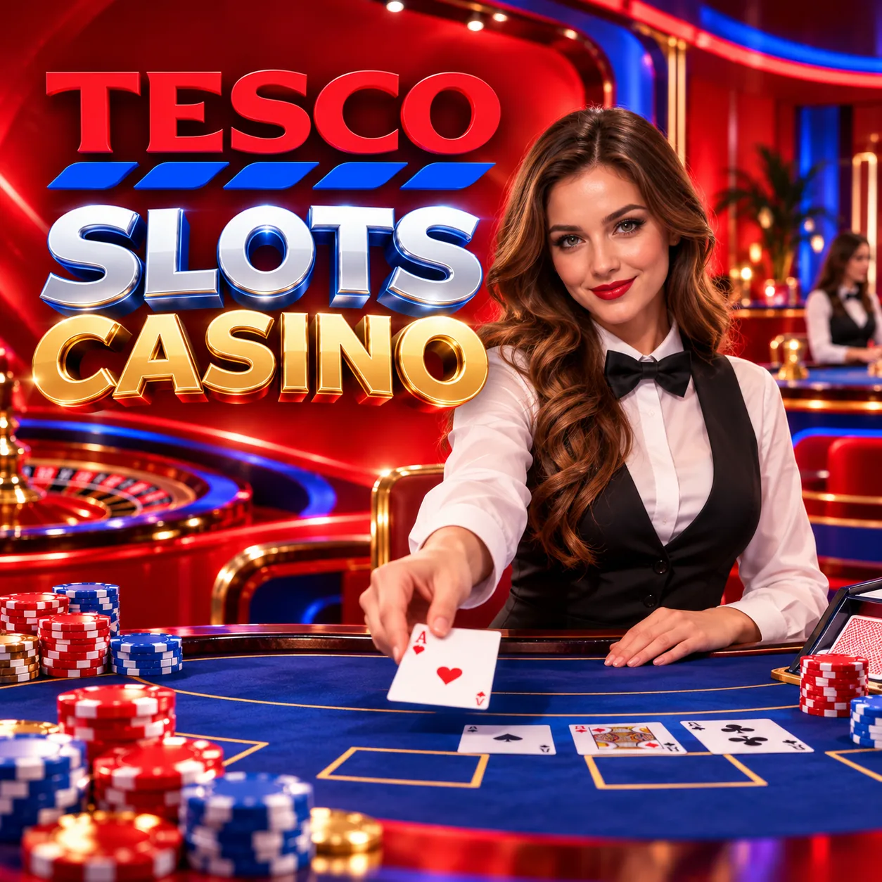 Live roulette table streamed at Tesco Slots Casino